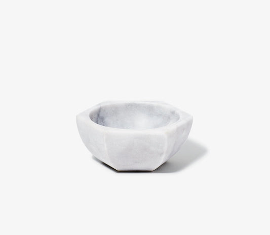 Marble Accent Bowl | White