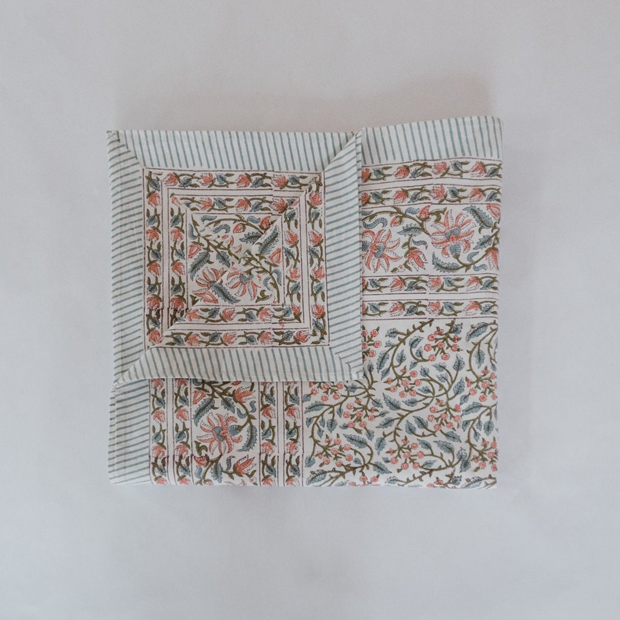Vines Block Print Tablecloth