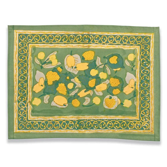 Yellow + Green Fruit Placemat | Set of 6