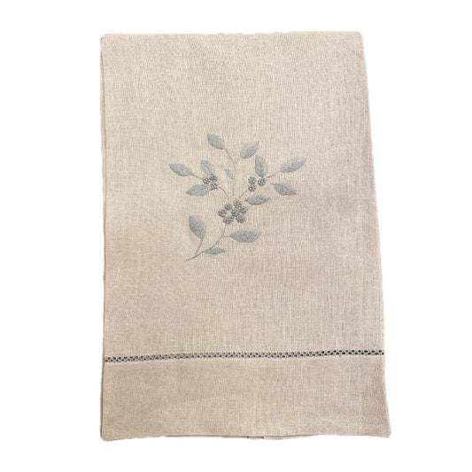 Green Blossomed Daisies Hand Towel