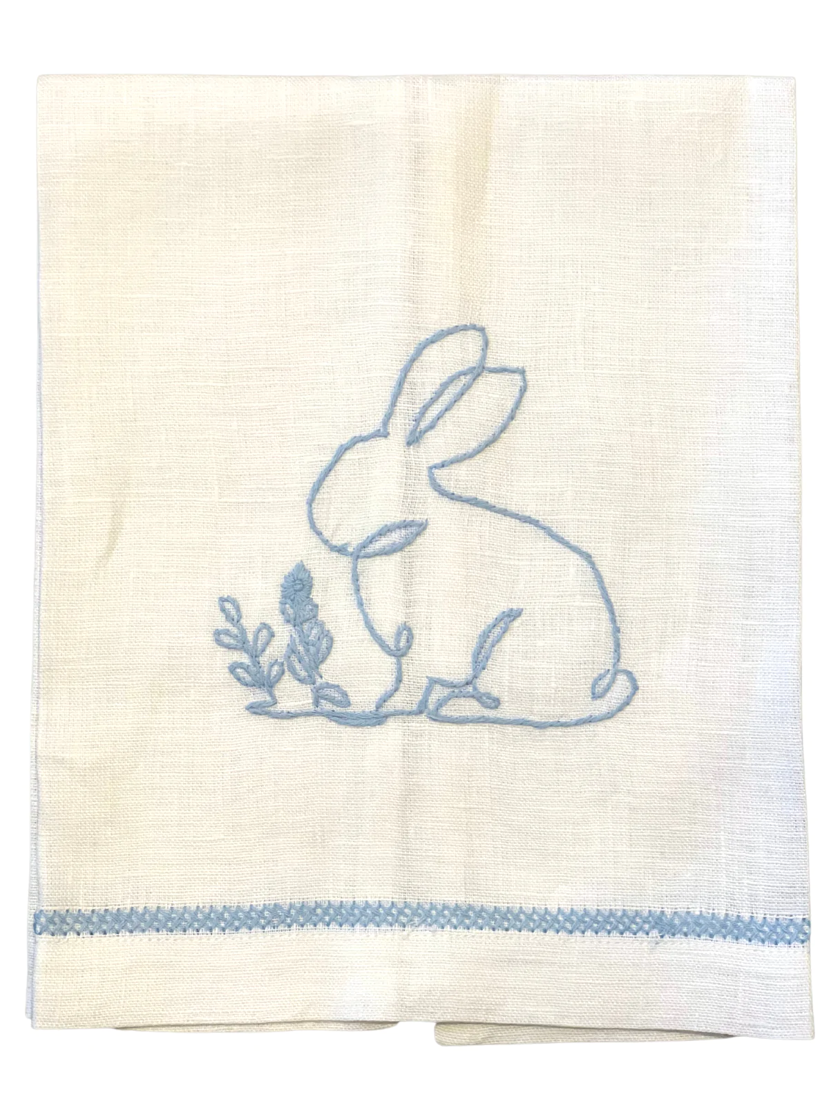 Blue Bunny Hand Towel