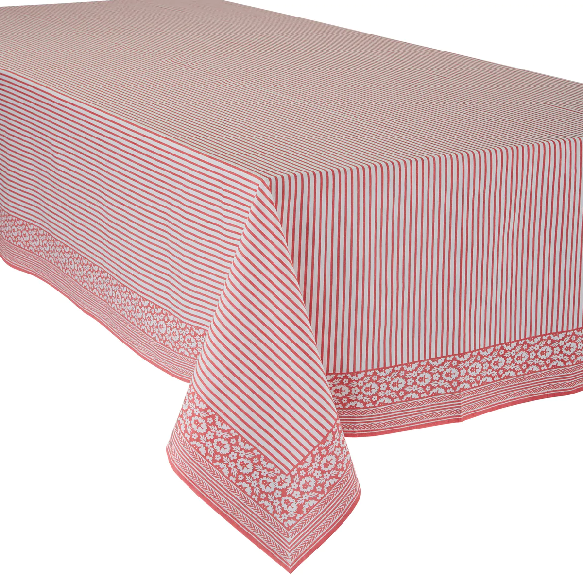 Watermelon Petite Stripe Tablecloth