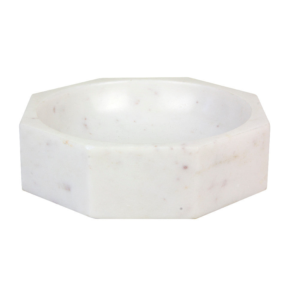 Marble Modernist Octangular Bowl