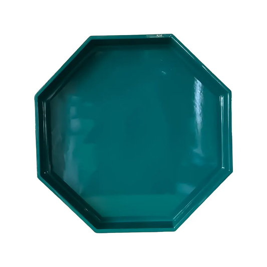 Lagoon Octagonal Lacquered Tray- Small