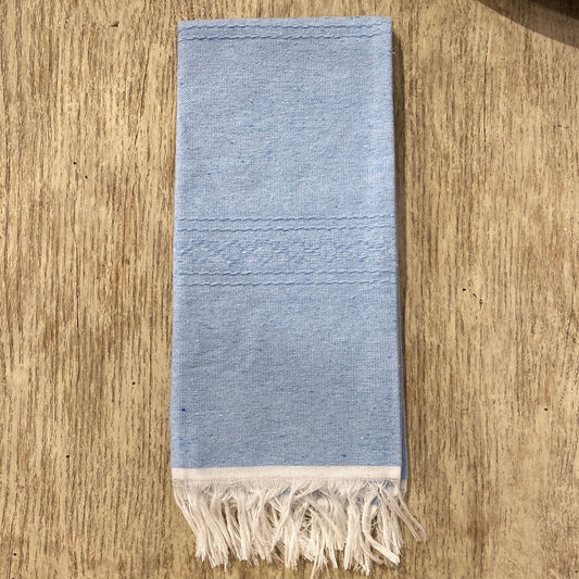 Sky Blue Hand Woven Towel