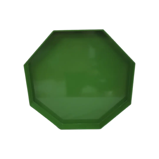 Emerald Octagonal Lacquered Tray- Large